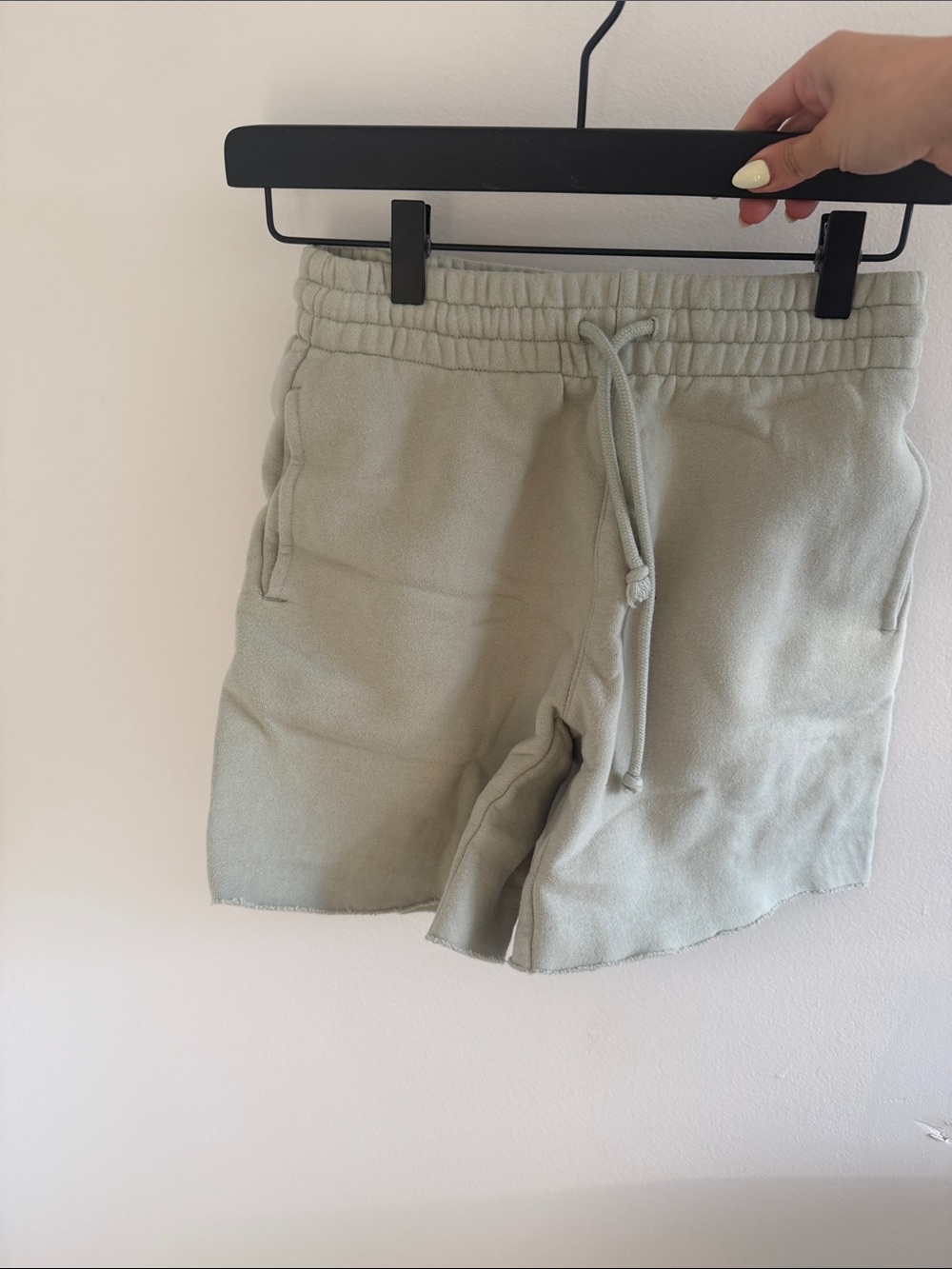 TNA Men's Drawstring Athletic Shorts in Light Sage